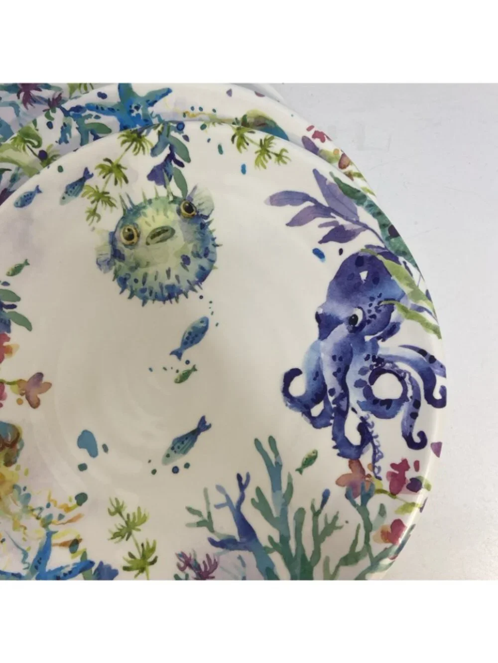 5 Pier 1 Sea Life Melamine Dinner Plate 11
